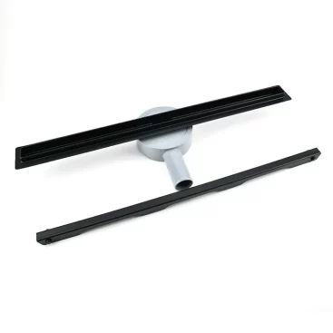 black shower channel drain