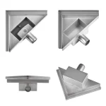hidden triangular shower drain designs