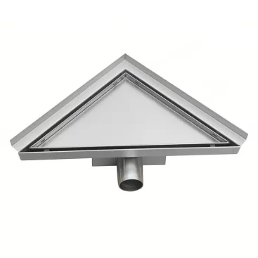invisible triangular shower floor drain