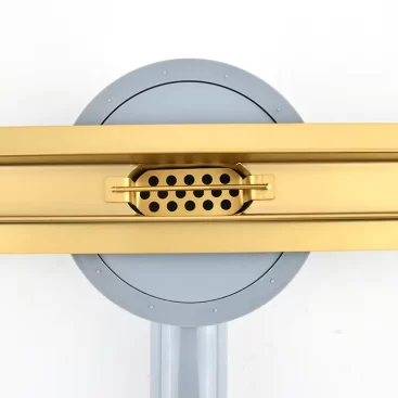 linear drain gold
