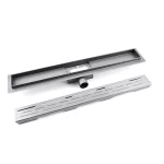 linear drain with pebble floor