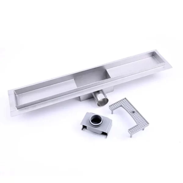 long skinny shower drain