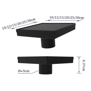 角ドレン寸法図