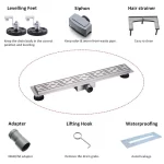 Gold shower drain accessories