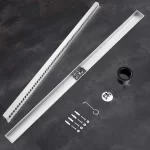 Slim shower trench drain systems