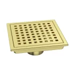 gold shower floor drain
