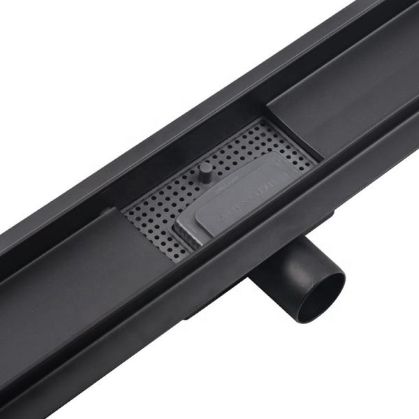 linear drain with flange