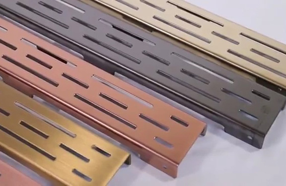 shower drain with customized finish