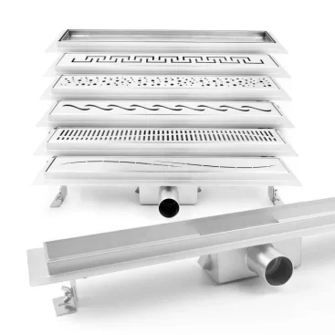 shower trench drains stainless steel