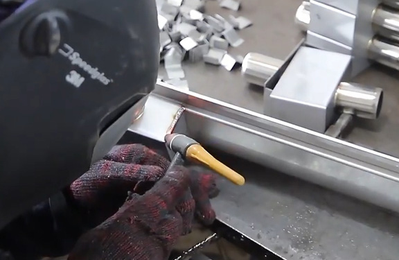 welding shower linear drain base