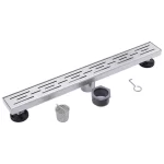 Bottom outlet shower linear floor drain