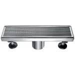 Light duty heelguard shower floor drain