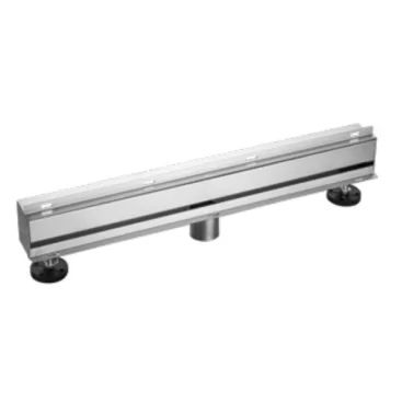 Linear wall drain shower