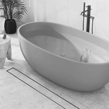 tileable Linear drain with flange